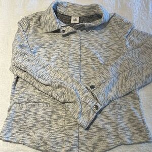 Cabi moto jacket/sweater. Super soft and cozy (it won’t be hot forever)